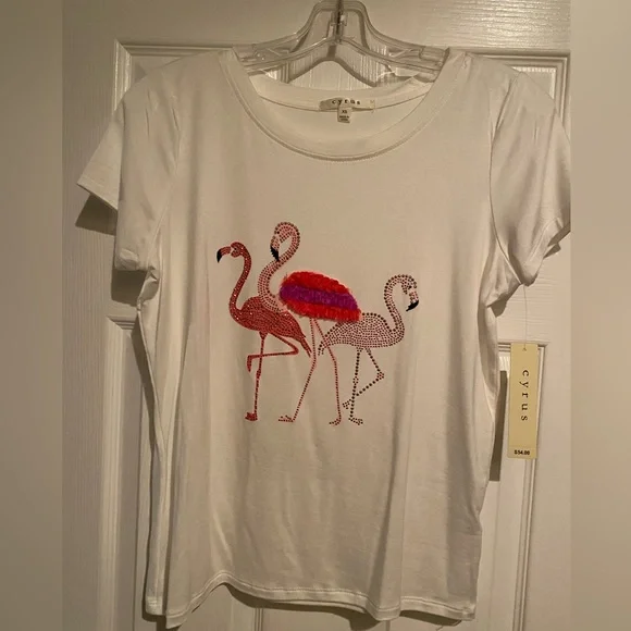 Pink Flamingo T-shirt top - Picture 6 of 6
